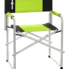 Brunner Campeggio|Sedia da campeggio "bravura" in alluminio e poliestere nero e verde 60x47x46/83 cm