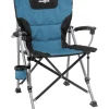 Clearance Sedia da campeggio "raptor compack" in acciaio e poliestere nero e avio 61,5x60x46/90 cm Campeggio