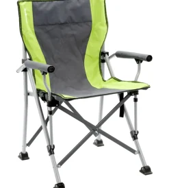 Brunner Campeggio|Sedia da campeggio "raptor classic" in acciaio e poliestere grigio e verde 51x44x48/90 cm