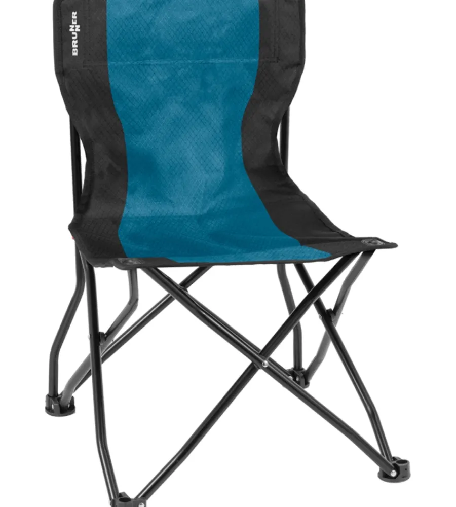 Best Sedia da campeggio "action equiframe" in acciaio e poliestere avio e nero 50,5x57x46/77 cm Campeggio