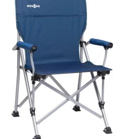 Brunner Campeggio|Sedia da campeggio "cruiser" in acciaio e poliestere blu 51x44x48/90 cm