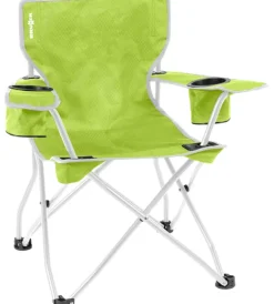 Sedia da campeggio per bambini "action kids equiframe" in acciaio e poliestere grigio e verde 62,5x42x31/64,5 cm Campeggio