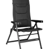 Campeggio-Brunner Sedia da campeggio reclinabile "rebel pro medium" in alluminio e 3durafeel antracite 48x46x123 cm