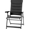 Sale Sedia da campeggio reclinabile "kerry phantom" in alluminio e licotex grigio 48x38x121 cm Campeggio