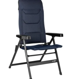Hot Sedia da campeggio reclinabile "rebel pro large" in alluminio e 3durafeel blu 54x45x125 cm Campeggio