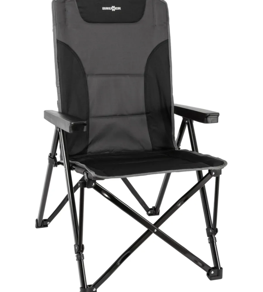 Online Sedia da campeggio reclinabile "raptor recliner" in acciaio e poliestere grigio e nero 51x45x45/102 cm Campeggio