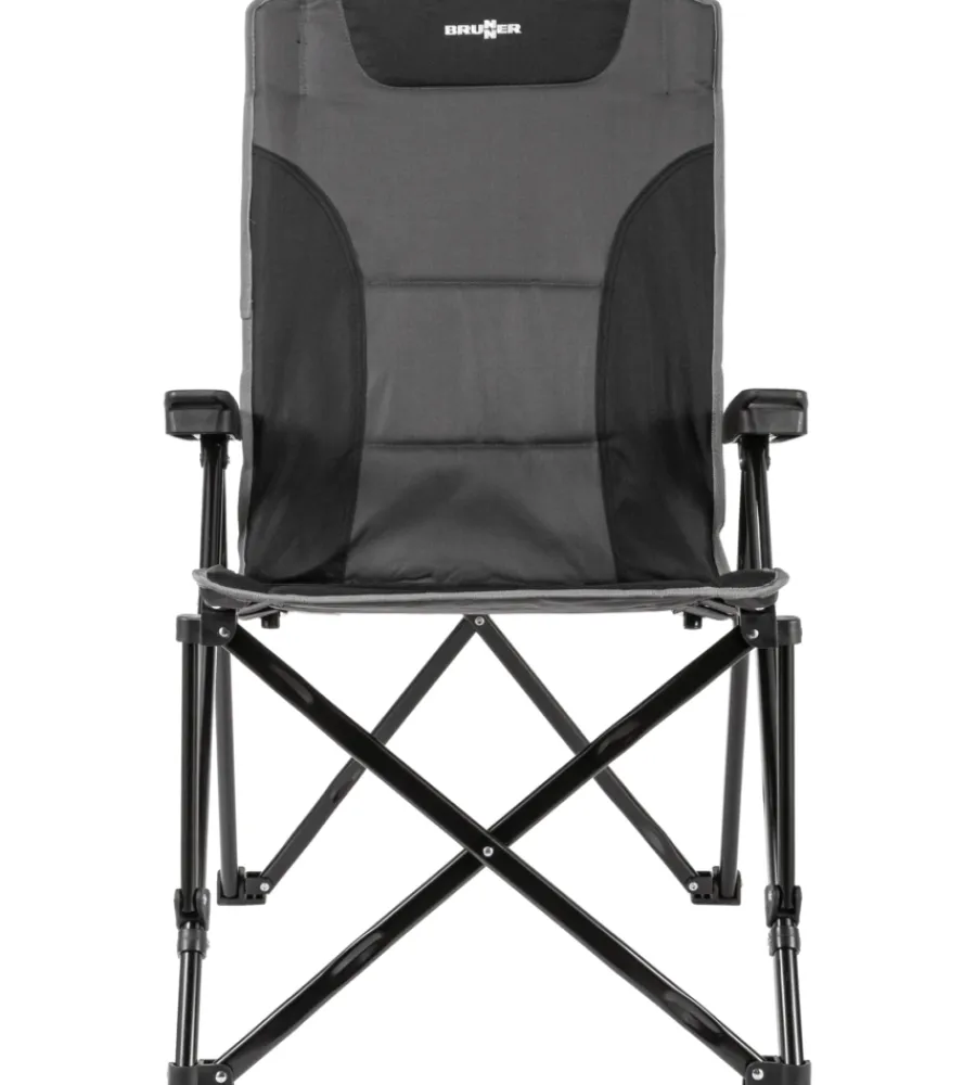 Online Sedia da campeggio reclinabile "raptor recliner" in acciaio e poliestere grigio e nero 51x45x45/102 cm Campeggio