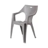 Discount Sedia da esterno con schienale medio "kreta" in polipropilene taupe 56x55x80 cm Mobili Da Giardino E Accessori