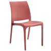 Mobili Da Giardino E Accessori- Sedia da esterno elica garden "volga" in polipropilene rosso 46x54x80 cm