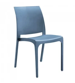 Mobili Da Giardino E Accessori|Sedia da esterno elica garden "volga" in polipropilene blu 46x54x80 cm