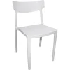 Mobili Da Giardino E Accessori|Sedia da esterno elica garden "debby" in polipropilene bianco 46,5x49x80,5 cm