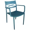 Mobili Da Giardino E Accessori|Sedia da esterno elica garden "darleen" in polipropilene blu 55x55x81 cm