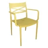 Mobili Da Giardino E Accessori|Sedia da esterno elica garden "darleen" in polipropilene giallo 55x55x81 cm