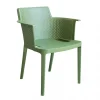 Mobili Da Giardino E Accessori|Sedia da esterno impilabile elica garden "cathy" in polipropilene verde scuro 60x58x76,5 cm