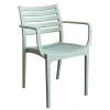 Mobili Da Giardino E Accessori|Sedia da esterno impilabile elica garden "eveline" in polipropilene verde chiaro 58,5x55,2x84 cm