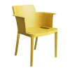 Online Sedia da esterno impilabile elica garden "cathy" in polipropilene giallo 60x58x76,5 cm Mobili Da Giardino E Accessori