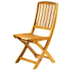 EuroGarden Mobili Da Giardino E Accessori|Sedia da esterno pieghevole "navis" in legno di acacia 56x43x96 cm