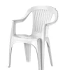 Mobili Da Giardino E Accessori|Sedia da esterno "verona" in polipropilene colore bianco con schienale basso, 57x53x81 cm
