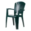 Mobili Da Giardino E Accessori- Sedia da giardino con schienale medio "comfort vega" in polipropilene verde 58x61x90 cm