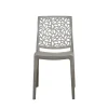 New Sedia da interno "london" monoblocco in resina color taupe, 44x56x83,5 cm Sedie E Sgabelli