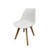 Sedie E Sgabelli-BellaHome Sedia da pranzo "castilla" bianco 48x55x81 cm