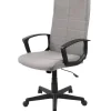 BellaHome Sedie Ufficio|Sedia da ufficio "montreal" con braccioli grigia, 59x65x99/109 cm