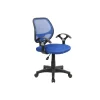 Sedie Ufficio|Sedia da ufficio blu "smart2" con braccioli, 57x56x88-100 cm