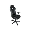 Sedie Ufficio|Sedia da ufficio in ecopelle nera, 65x63x109-118 cm