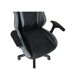 Sedie Ufficio|Sedia da ufficio in ecopelle nera, 65x63x109-118 cm
