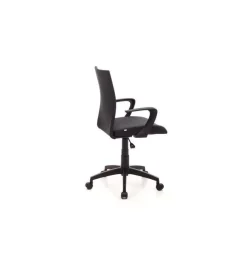 Sedie Ufficio- Sedia da ufficio "milano" in tessuto nero, 58x58x93-99 cm