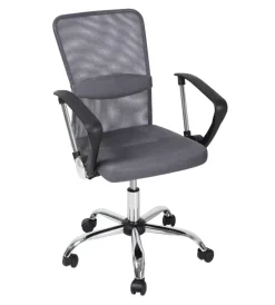 Sale Sedia da ufficio traspirante "stanford" con braccioli in tessuto grigio 56x53,5x91,5-101,5 cm Sedie Ufficio
