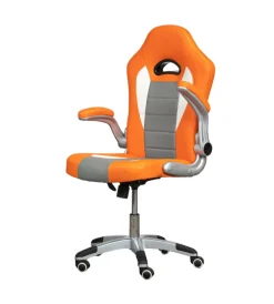 BellaHome Sedie Ufficio|Sedia gaming "rider" arancione, 65x62x110 cm