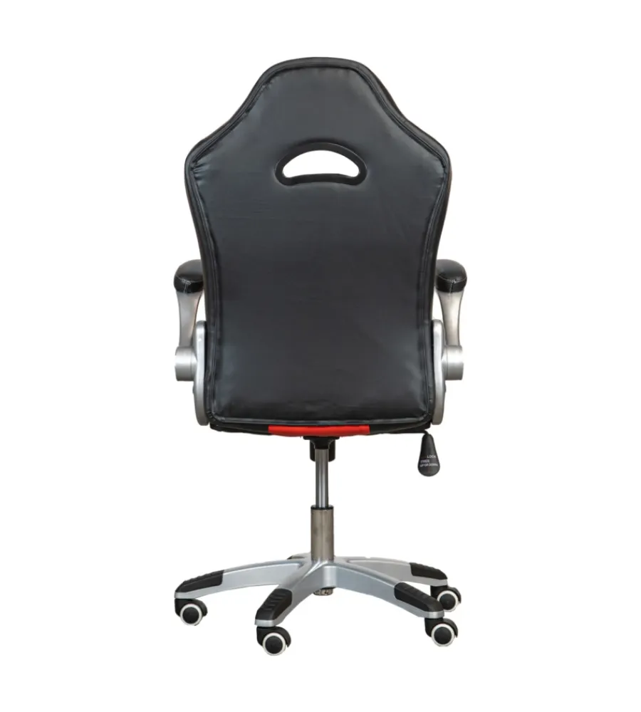 Sedie Ufficio-BellaHome Sedia gaming "rider" rossa, 65x62x110 cm