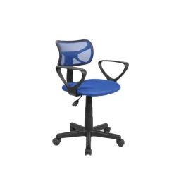 Sedie Ufficio- Sedia ufficio blu "spot2" con braccioli, 54x87x44 cm