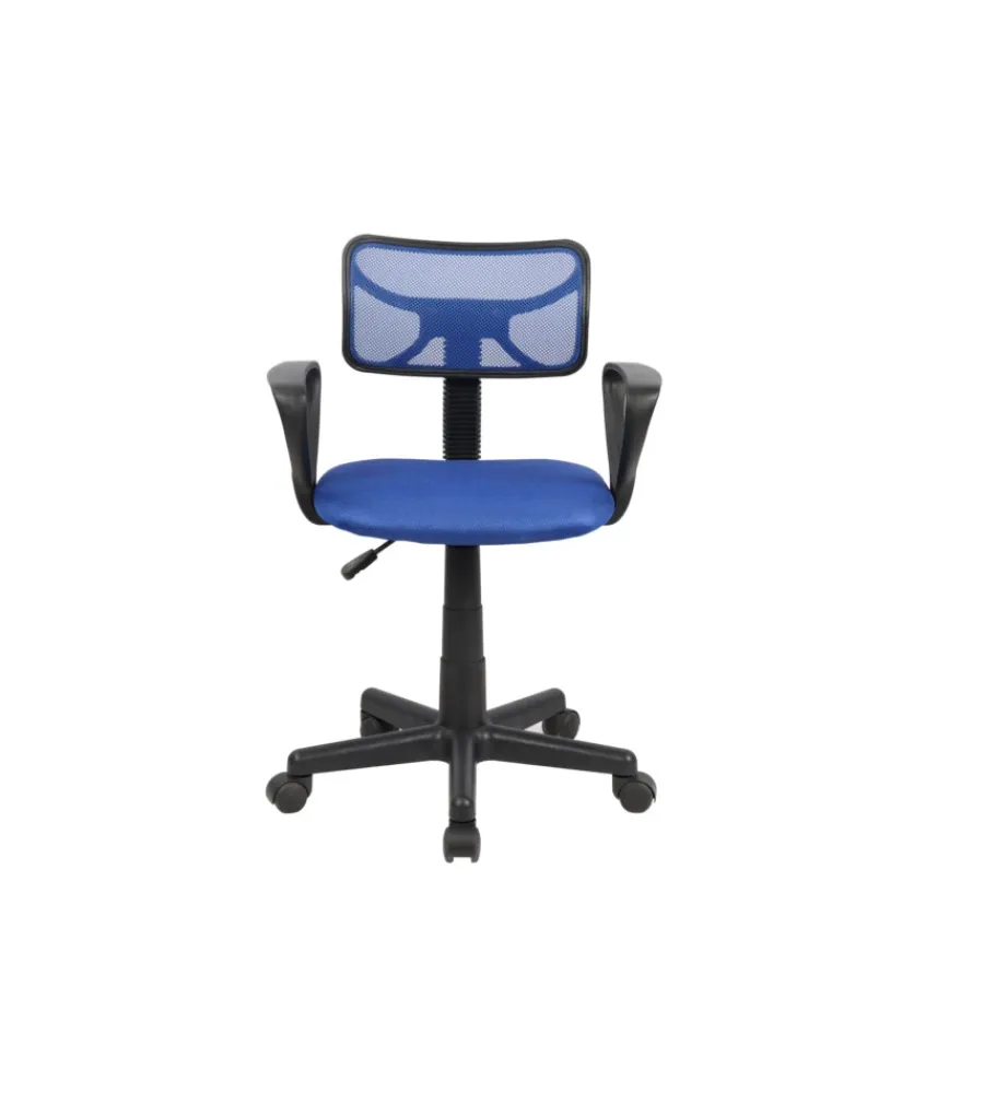Sedie Ufficio- Sedia ufficio blu "spot2" con braccioli, 54x87x44 cm