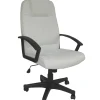 Sedie Ufficio- Sedia ufficio "comfort"  ecopelle bianca e braccioli, 106/115x64x66 cm