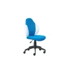 Outlet Sedia ufficio in tessuto azzurro e bianco, 52x56x94-103,5 cm Sedie Ufficio