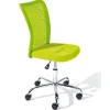 New Sedia ufficio in tessuto con ruote, verde Sedie Ufficio