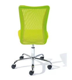 New Sedia ufficio in tessuto con ruote, verde Sedie Ufficio
