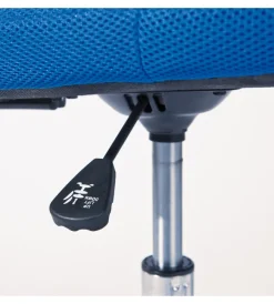 Sedie Ufficio|Sedia ufficio in tessuto con ruote, blu