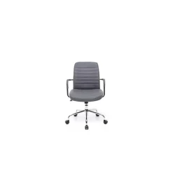 Sale Sedia ufficio "urban" in ecopelle grigia, 56x56x93 cm Sedie Ufficio