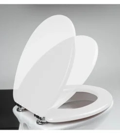 New Sedile copriwater universale "e6000" removibile e slowclose bianco Ceramiche E Accessori