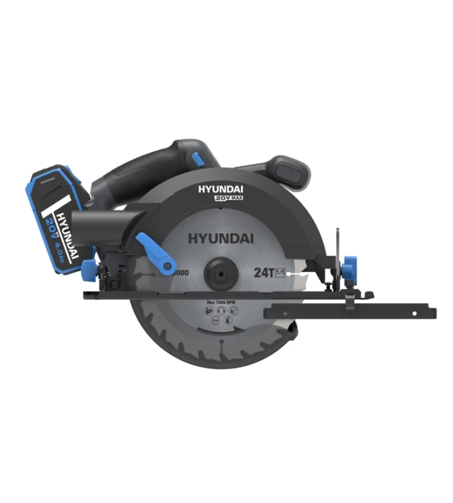 Hyundai Seghe Circolari Ad Immersione|Sega circolare a batteria lama 190 mm 20v, solo corpo macchina - cod. 25866