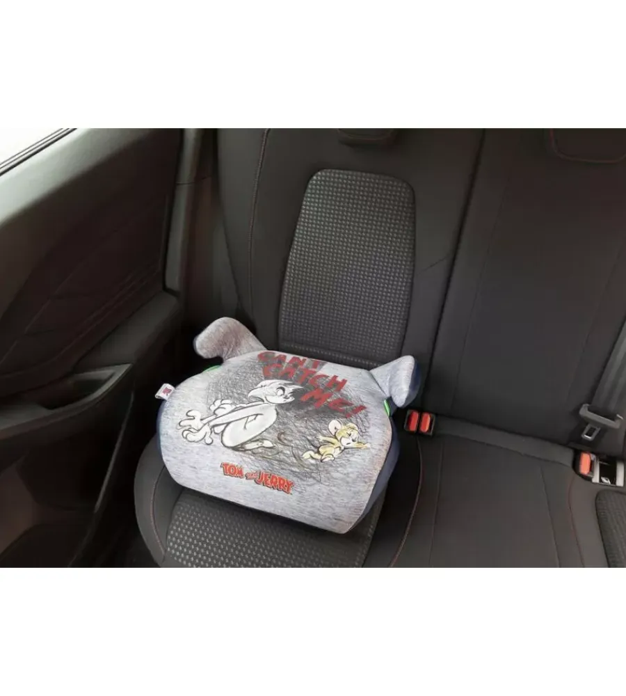Auto Interno|Seggiolino alzabimbo auto warner bros "tom and jerry" per bambini con altezza da 125 a 150 cm, ece r129