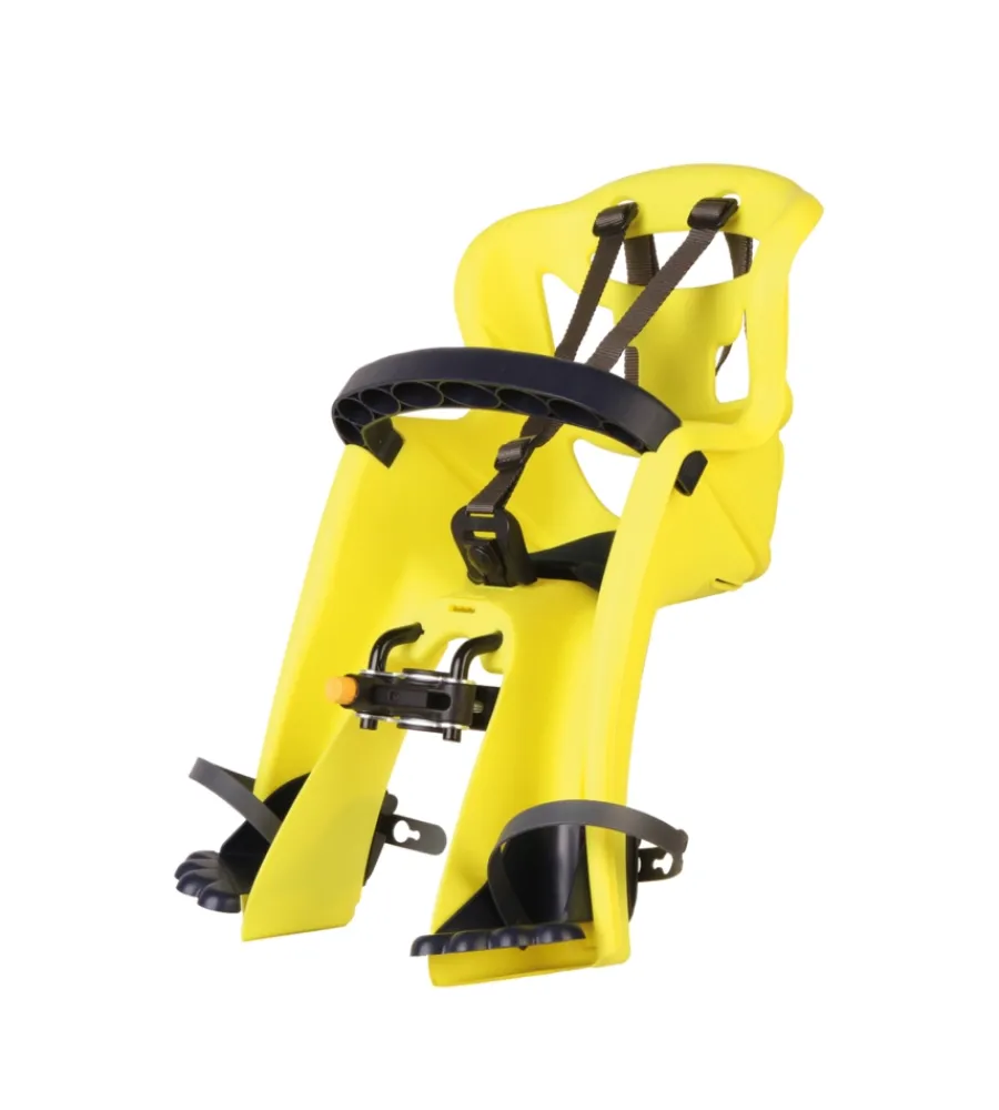 Bici|Seggiolino per bici anteriore bellelli "tatoo plus" giallo, portata massima 15 kg