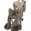 Bici- Seggiolino per bici posteriore bellelli "b-one luxe" attacco al portapacchi con cuscino grigio scuro, portata massima 22 kg