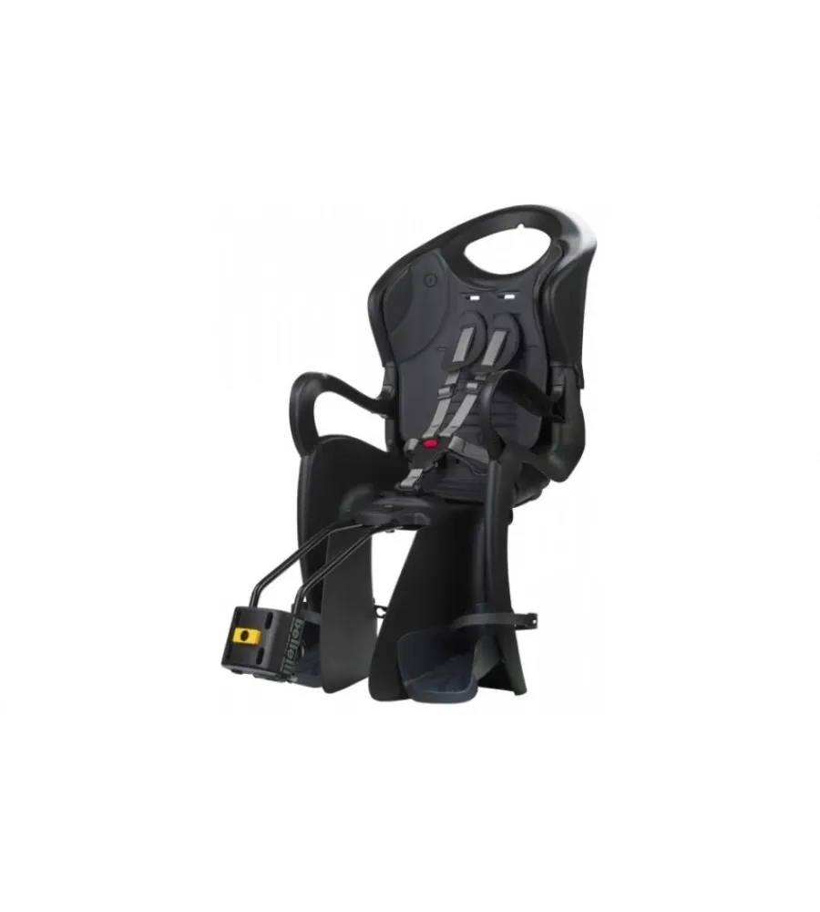 Bici- Seggiolino posteriore bellelli "tiger" nero, portata massima 22 kg