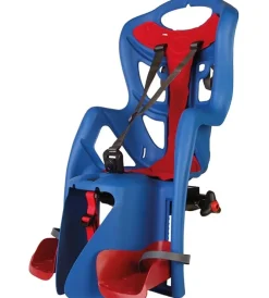 Bici|Seggiolino posteriore blu per bicicletta per bambini, max. 22 kg, da 3 a 8 anni - si fissa al portapacchi