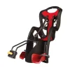 Bici- Seggiolino posteriore nero e rosso per bicicletta per bambini, max. 22 kg, da 3 a 8 anni - si fissa al telaio