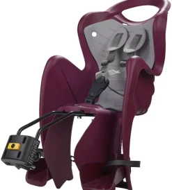 Bici- Seggiolino posteriore per bicicletta bellelli "mr fox" luxe red, portata massima 15 kg